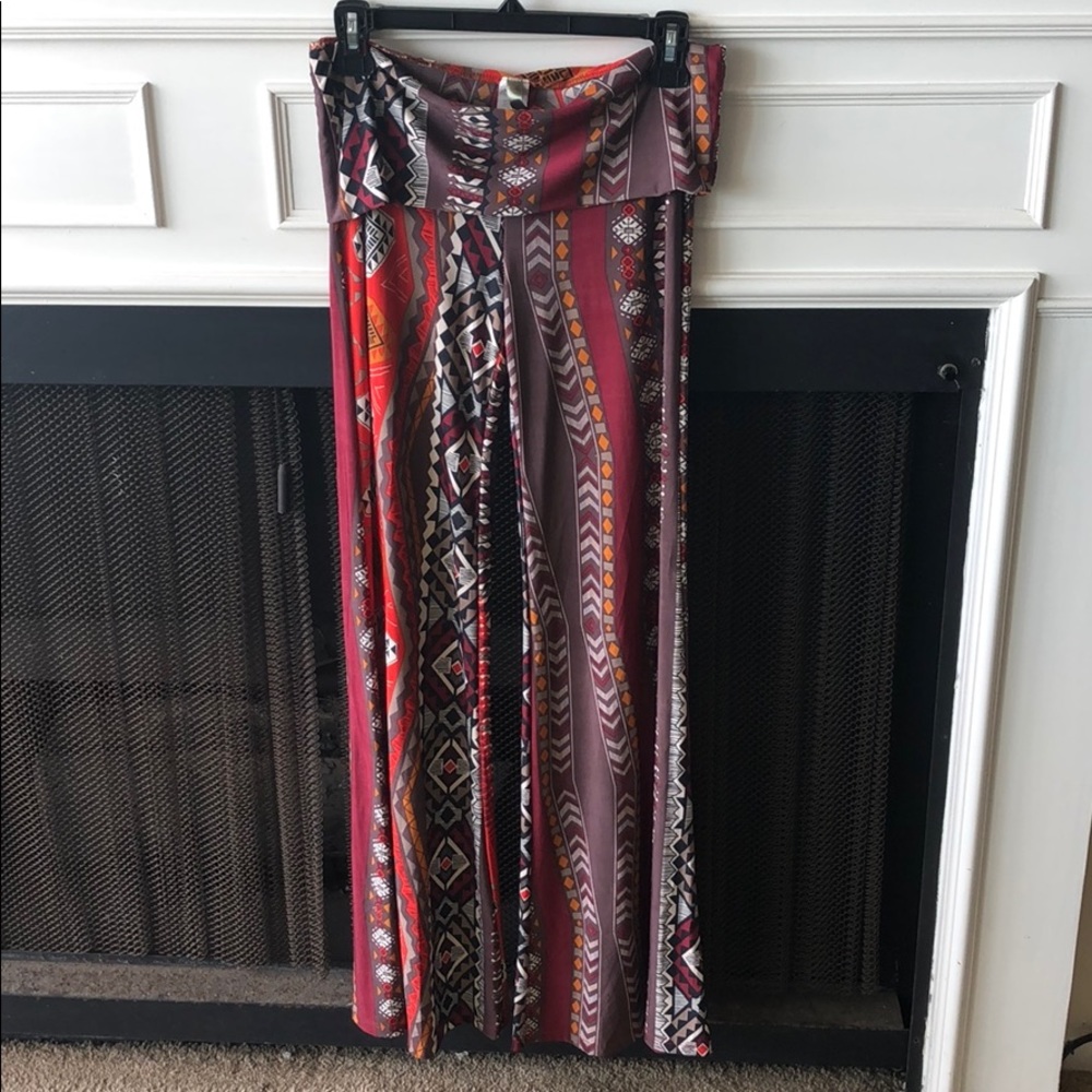 Fun Pattern Stretchy Pants Bell Bottom - image 2